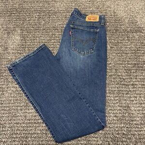 Levis 415 Relaxed Bootcut Jeans Womens Size 27 Dark Wash Denim Casual